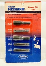 Master Mechanic Professional 5 Piece Assorted Power Bit Set No. 442426~D... - £11.67 GBP