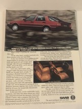 1985 Saab 9000 Car Vintage Print Ad Advertisement pa12 - $6.92