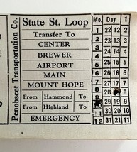 Railway Transfer Tickets Maine Penobscot Transportation State Street Loo... - $470.99 MXN
