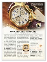 Stauer Meisterzeit Automatic Watch 2010 Full-Page Print Magazine Jewelry Ad - $9.70