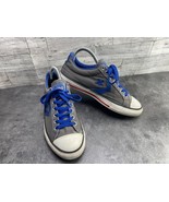 Converse Sneakers Youth Big Kids 5 M CONS One Star Shoes Blue Gray Canva... - $37.74 CAD