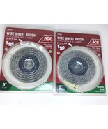  (2) Pk ACE Wire Wheel Brushes COURSE WIRE 5&quot;  #2099679 - €13,29 EUR