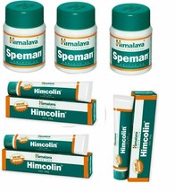 Combo- Himalaya Herbal Speman Tabs 3 Pc + Himcolin Gel 30g 3 Pc Free Ship - £28.50 GBP
