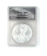 Moneda De Plata Eagle De 1 Oz. S$1 De 2001 Calificada Por ANACS Como MS69 - €67,36 EUR
