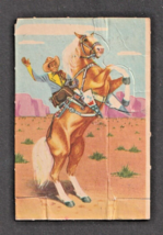 1952 Post Cereal Roy Rogers Pop-Outs #2 Trigger Rears High In The Air NM - £12.34 GBP