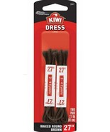 27&quot; in BROWN Waxed Round Thin DRESS LACES for 3 4 eyelet dress shoe 2 Pa... - £14.09 GBP