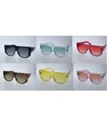 Large Oversized Crystal Frame Square Sunglasses Retro Flat Top Shades Su... - $9.95