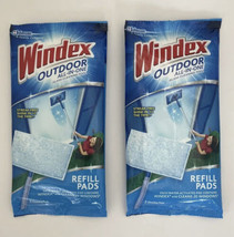 2 Packs Windex Outdoor Refill Pads Streak Free Shine Glass Cleaning 4 Total Pads - £29.81 GBP