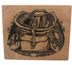 PSX G1654 Fishing Tackle Basket Rubber Stamp Vintage 1995 NEW - £11.56 GBP