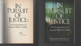 In Pursuit of Justice SIGNED Maher Hathout Jurisprudence of Human Rights... - £15.36 GBP