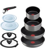 Tefal L16199 Handle Removable Pot Frying Pan Set, 9-piece Set, For Gas Fire - $108.84 CAD