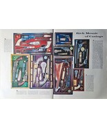 Rich Mosaic of casings westerns guns-1962 Vintage print article 1962 guns - $14.45