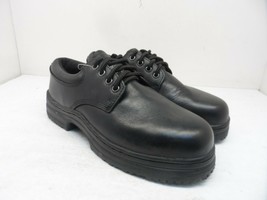 Slipgrips Men&#39;s 4&quot; Casual Steel Toe SLIP-RESISTANT Work Shoes 5332 Black 7.5W - £28.01 GBP