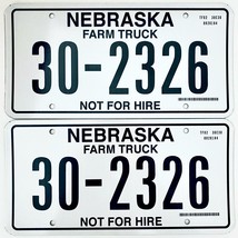  United States Nebraska Not For Hire Farm Truck License Plate 30-2326 - $25.73