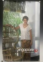 JAPAN AIRLINES SINGAPORE Vintage 1981 Travel poster 24” X 39” - $17.78