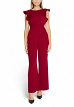 Rinascimento Women Jumpsuit - XL Bordeaux Elegant Designer Fashion Jumpsuit P... - $2,406.53 MXN