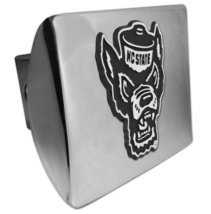 north carolina state wolfie metal trailer hitch cover usa made - £63.94 GBP