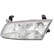 Headlight For 2000-2001 Toyota Camry Left Driver Side Chrome Housing Clear Lens - $74.84