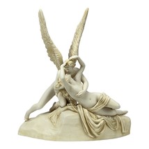 Cupid &amp; Psyche Cast Marble Statue God Eros Nude Love &amp; Soul Sculpture 13.77 in - £115.77 GBP