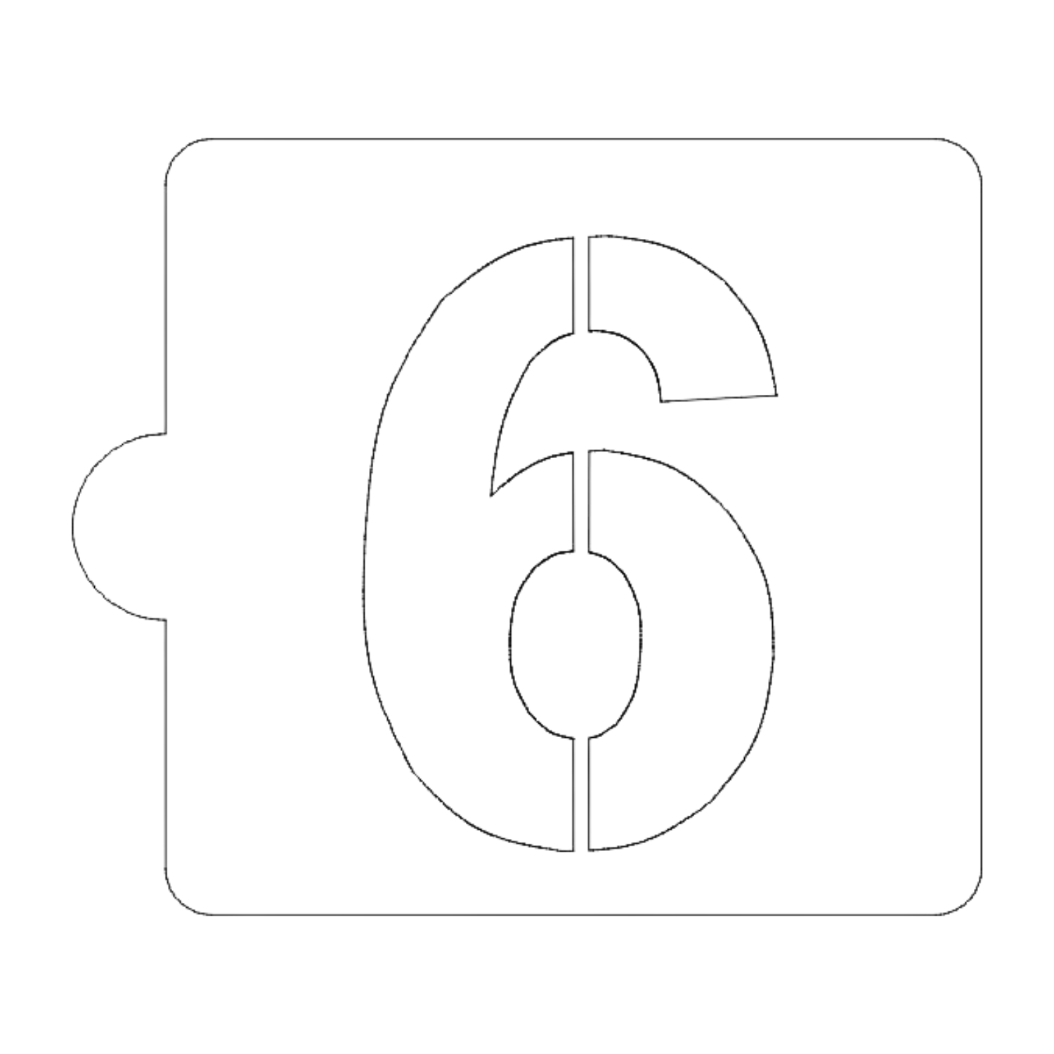6 or 9 Number Counting Stencil for Cookies or Cakes USA Made LS108-6 - $3.99