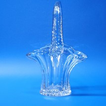Vintage Glass Duncan &amp; Miller Large Flower Clear Basket Vase - FREE SHIPPING - £21.77 GBP