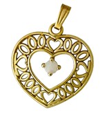 Women&#39;s Pendant 14kt Yellow Gold 460296 - $1,853.43 MXN