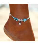 Boho Crystal Starfish Anklet Ankle Bracelet - £14.12 GBP