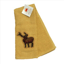 Elk Country Terry Towel with Embroidered Elk 16x28 inches - £8.46 GBP