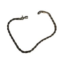 SU 925 Sterling Silver Unlimited 8” Twisted Rope Bracelet Magnetic Closu... - $24.70