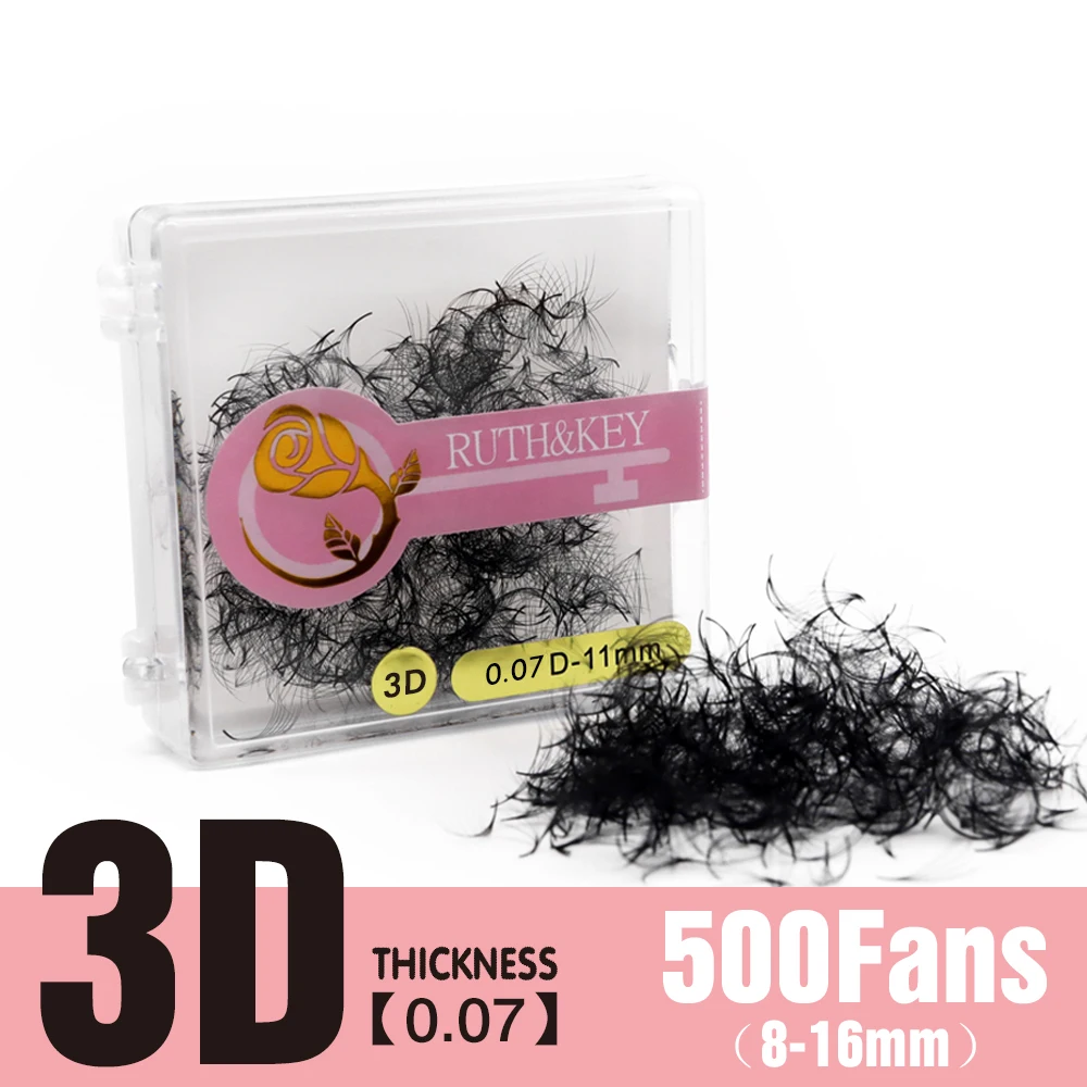 Ase premade loose fans medium stem sharp pointy base promade volume fans lashes eyelash thumb200