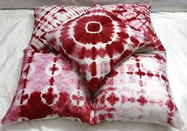 INDACORIFY Set of 5 Pcs Cushion Cover Shibori Cushion Covers Decorative ... - $9.99