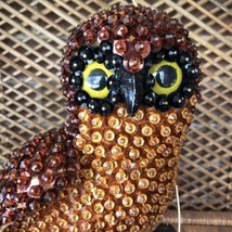 RARE Vintage 1970s Push Pin Hanging Owl Boho Mid Century Decor 15” Brown... - £101.54 GBP