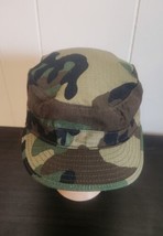USGI Woodland Camo Ripstop Hot Weather Jungle Boonie Hat Cap - $10.82