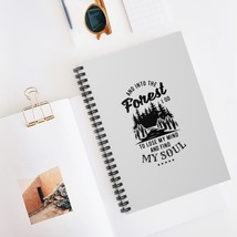 Spiral Notebook With Ruled Line Forest Print, 118 Pages - £14.78 GBP