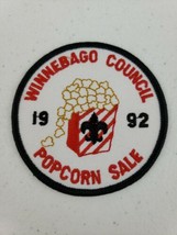 BSA Boy Scouts of America Winnebago Council 1992 Popcorn Sale Patch Trai... - $11.10