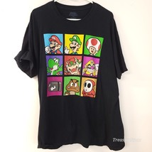 Black Super Mario Nintendo Game Rare Character Block T-shirt - Rn #71868... - £11.72 GBP