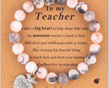 Teacher Appreciation Gifts,Natural Stone Teacher Bracelet Gifts for Wome... - $21.30