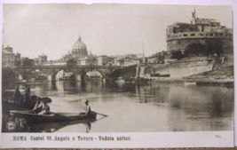 Roma - Castel St. Angelo &amp; Tevere, Veduta antica Postcard #115 - $4.95