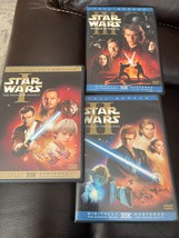Star Wars Prequel Trilogy Episode 1-3 Set 6-disc  DVD lot 1 2 3 with ins... - $13.30