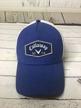Callaway Baseball Trucker Mesh Hat Snapback Hat Blue - £13.23 GBP