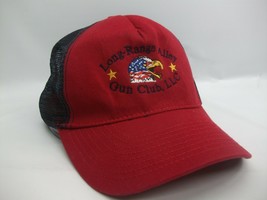 Long Range Alley Gun Club US Flag Eagle Hat Red Blue Snapback Trucker Cap - £15.72 GBP