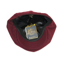 Mens Fashion Classic Flannel Wool Apple Cap Hat by Bruno Capelo ME906 Burgundy image 2
