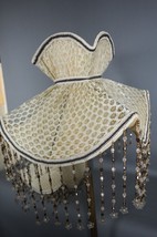 Vintage Handmade pair of Victorian table lamp shades lampshades New Old ... - $197.01