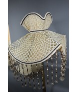 Vintage Handmade pair of Victorian table lamp shades lampshades New Old ... - $270.00 CAD