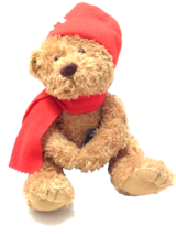 Christmas American Greetings PUPPET Plush Bear w/ card holding hands Plu... - £14.16 GBP