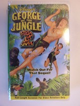 Disney George Of The Jungle 2 VHS Video PROMO Screener New Sealed Tape Lot #2 - £27.10 GBP