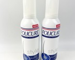 TWO New Folicure Thickening Mousse Fuller Thicker Fine Thinning Hair 6 oz - $64.99
