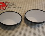 Chevy Truck 5&quot; Black Smooth Mirror Heads Pair - $34.62