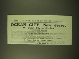 1902 Ocean City, New Jersey Ad - The Queen City by the Sea - £14.61 GBP