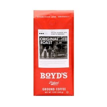 Boyd&#39;s Original Roast Coffee – Ground Medium Roast - Blended 100% Arabic... - $14.99